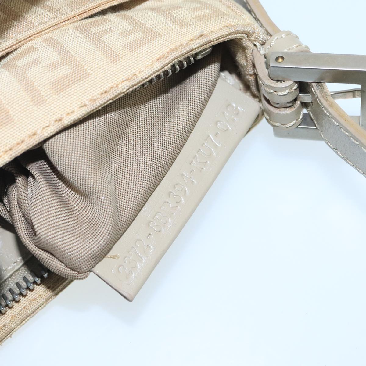 FENDI Zucchino Canvas Hand Bag Beige bs20575