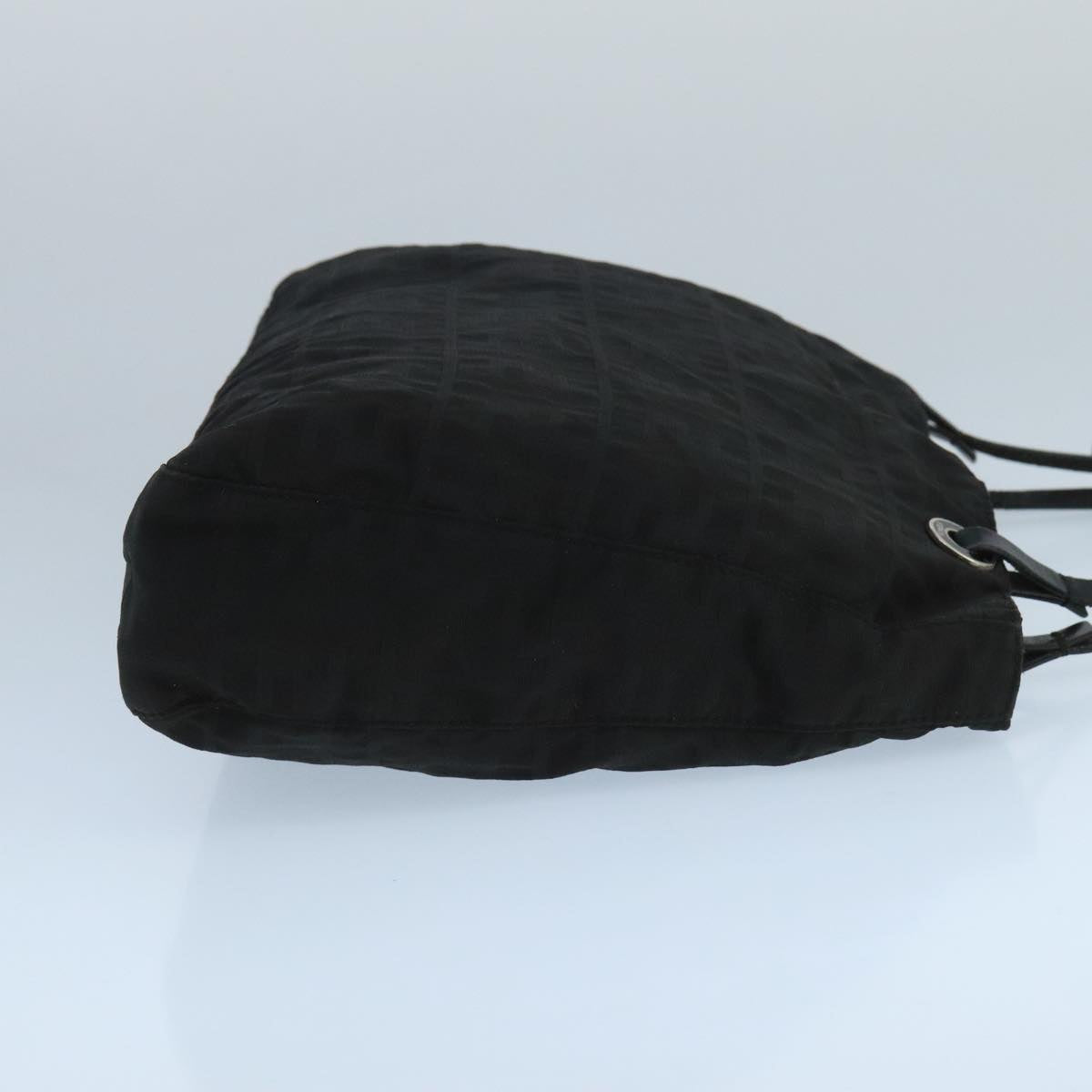 FENDI Zucca Canvas Tote Bag Nylon Black Silver bs20581
