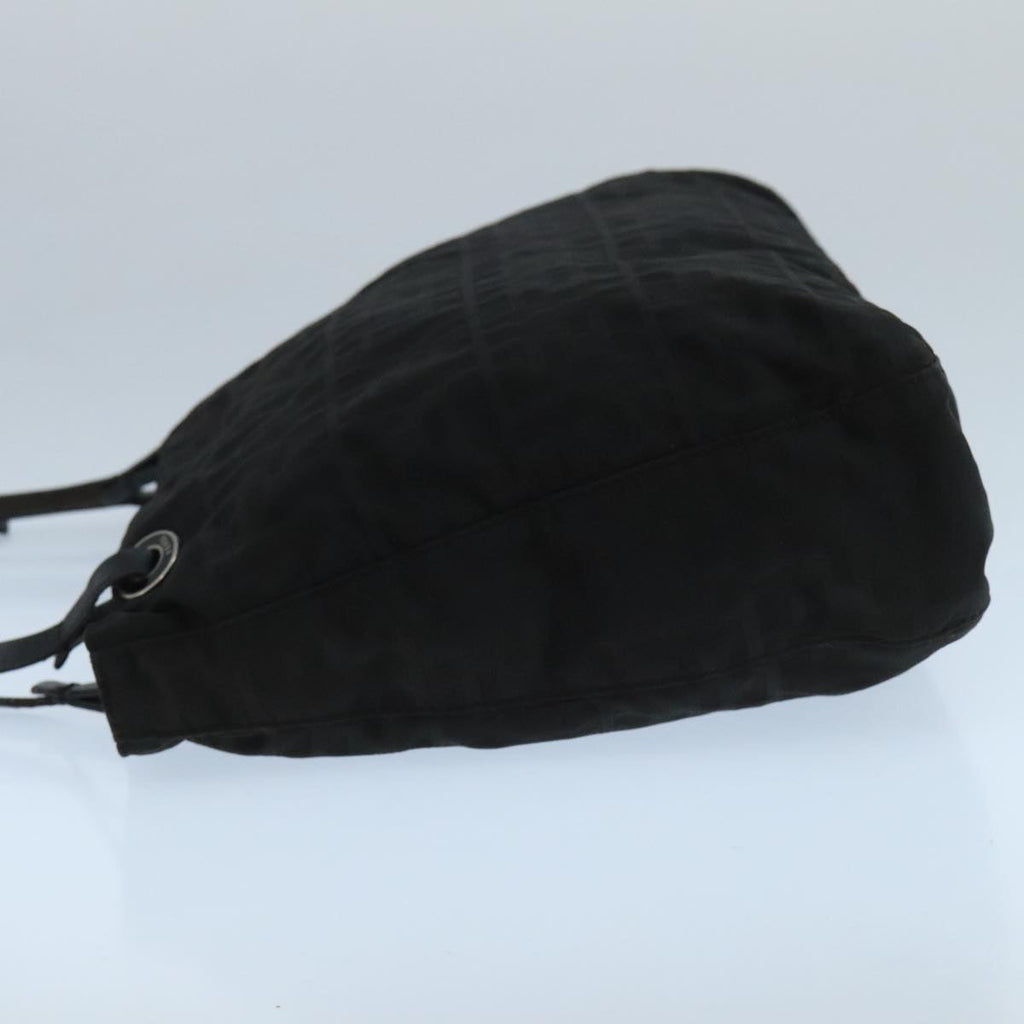 FENDI Zucca Canvas Tote Bag Nylon Black Silver bs20581
