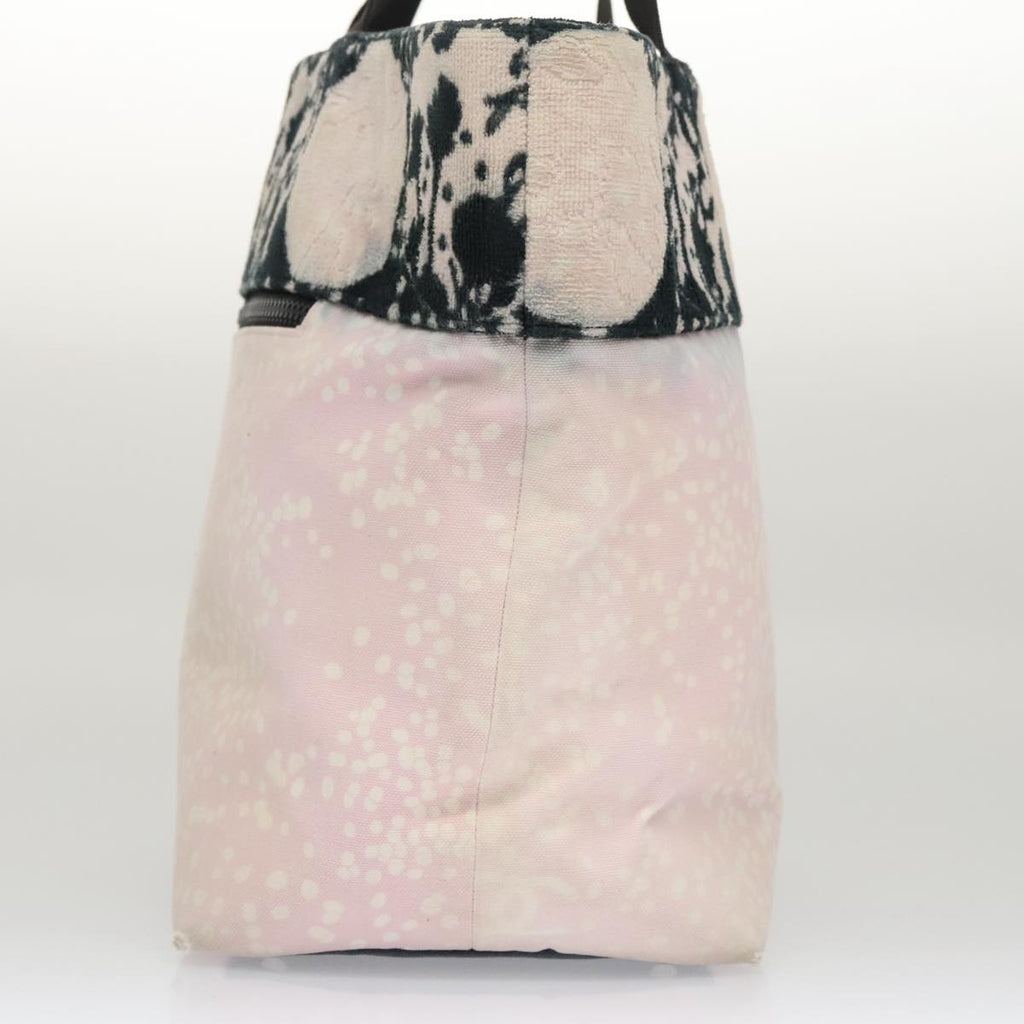 CHANEL High Summer Tote Bag Canvas Pink Silver CC bs20616