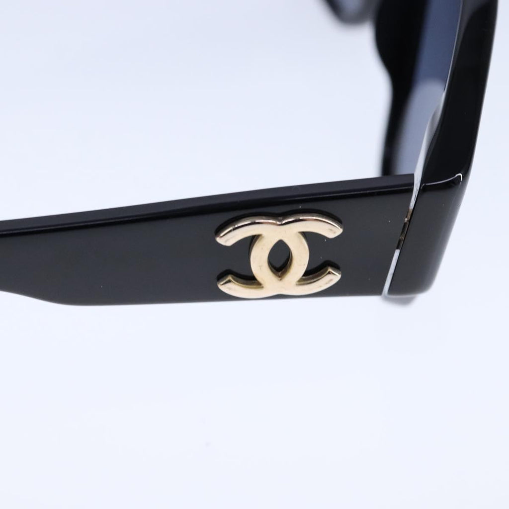 CHANEL Sunglasses plastic Black CC bs20642