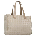 CHANEL New Travel line Tote Bag Nylon Beige CC bs20759