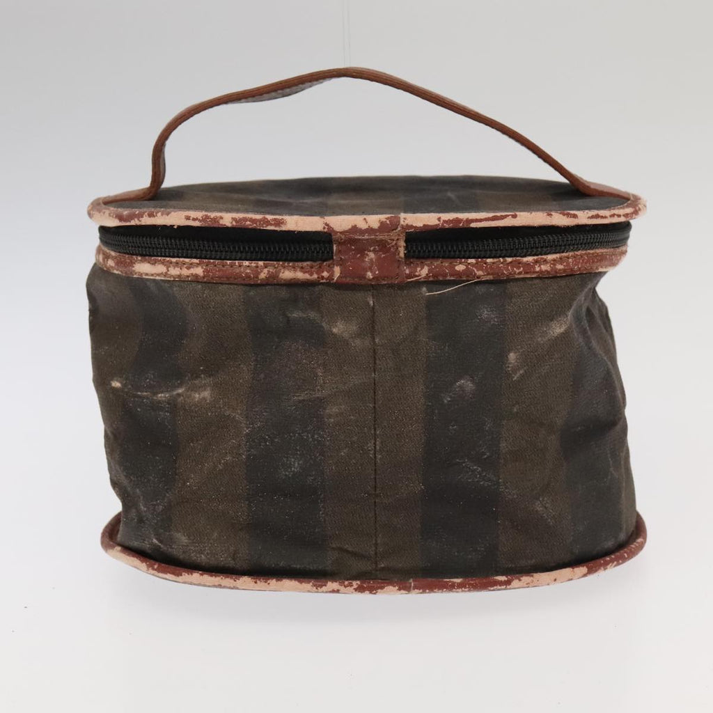 FENDI Pecan Canvas Vanity Pouch 2Set Black Brown bs20764