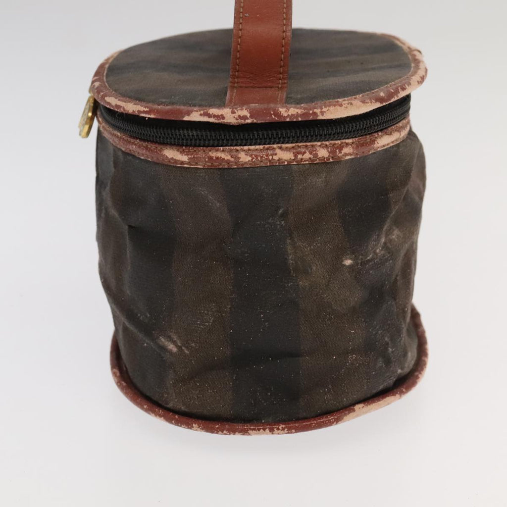FENDI Pecan Canvas Vanity Pouch 2Set Black Brown bs20764