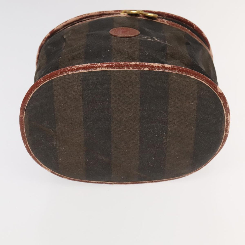 FENDI Pecan Canvas Vanity Pouch 2Set Black Brown bs20764
