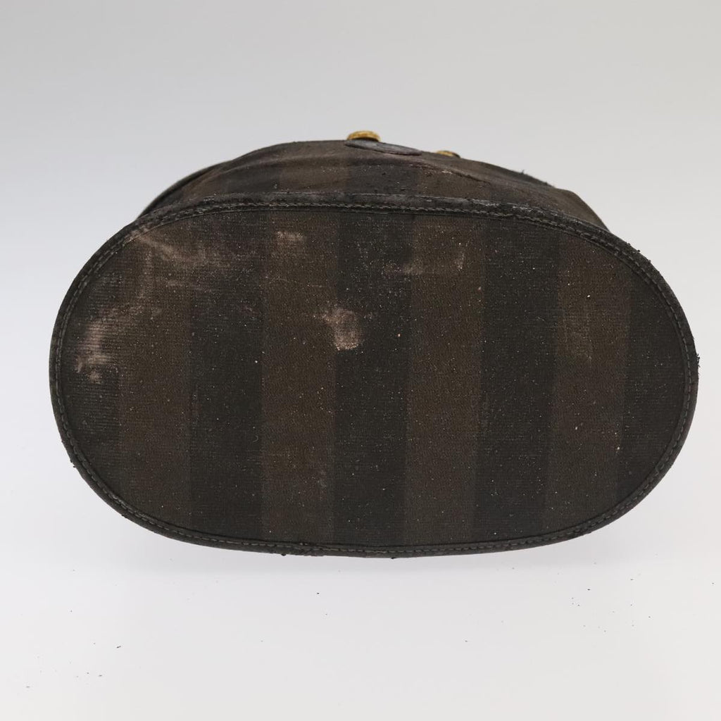 FENDI Pecan Canvas Vanity Pouch 2Set Black Brown bs20764