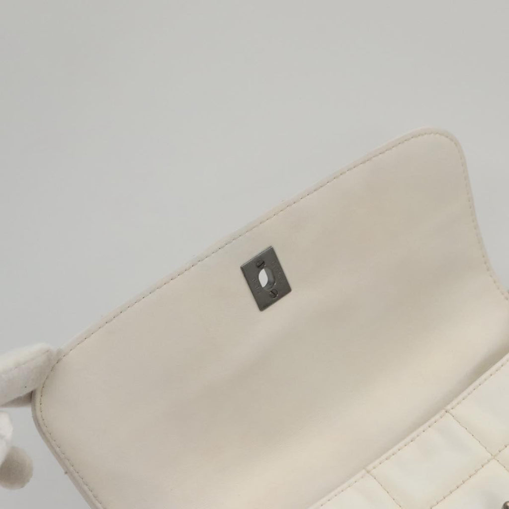 CHANEL Choco Bar Chain Shoulder Bag Patent Leather Pink Gold CC bs20803