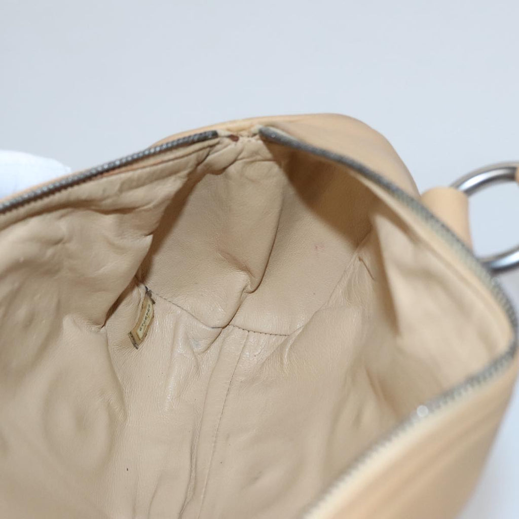 CHANEL Hand Bag Leather Beige CC bs20906