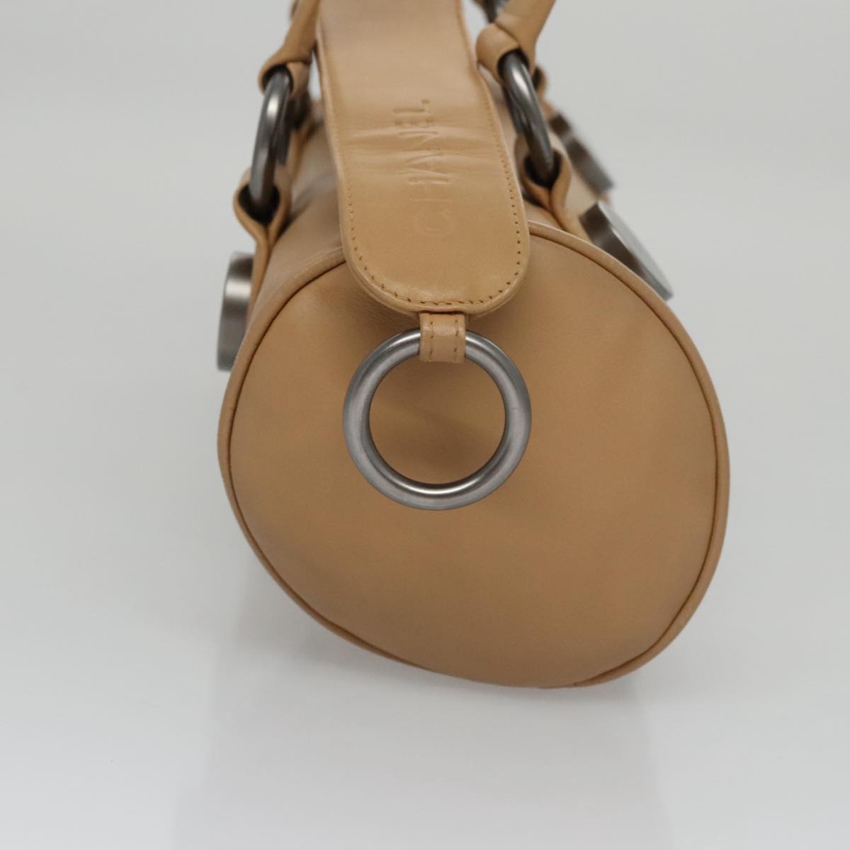 CHANEL Hand Bag Leather Beige CC bs20906