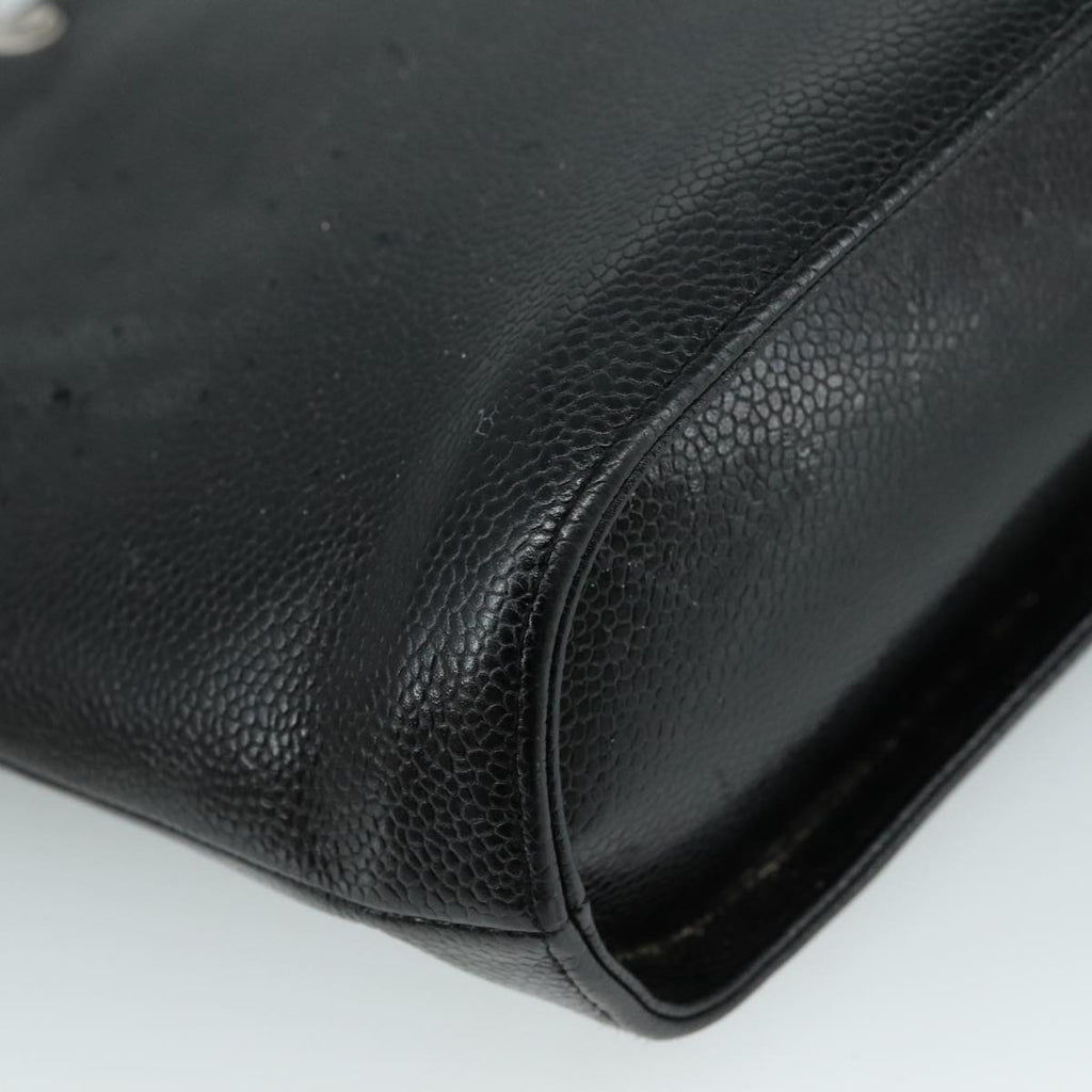 CHANEL Hand Bag Caviar Skin Black CC bs20918