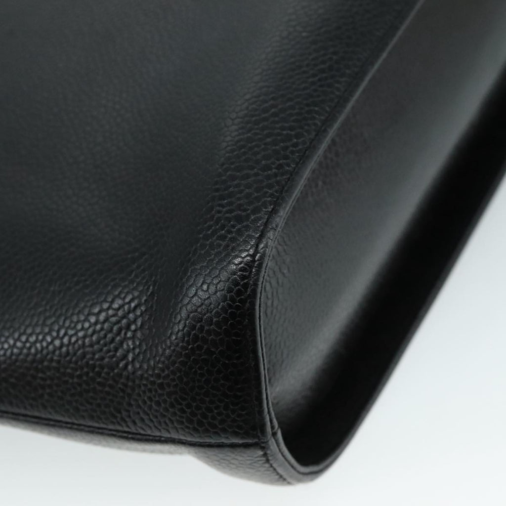 CHANEL Hand Bag Caviar Skin Black CC bs20918