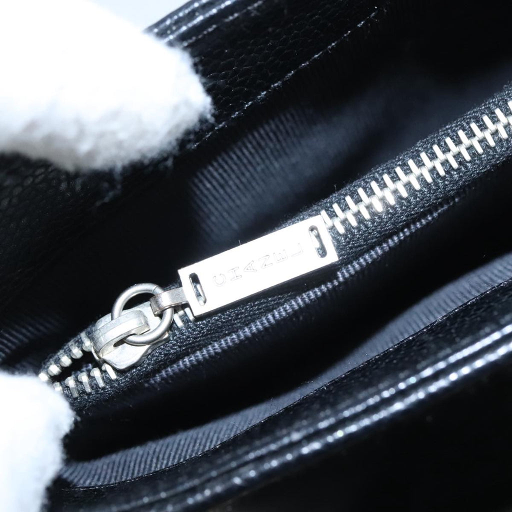CHANEL Hand Bag Caviar Skin Black CC bs20918