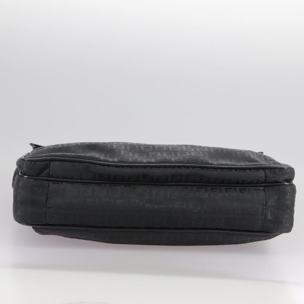 FENDI Zucchino Canvas Business Bag Black bs20925