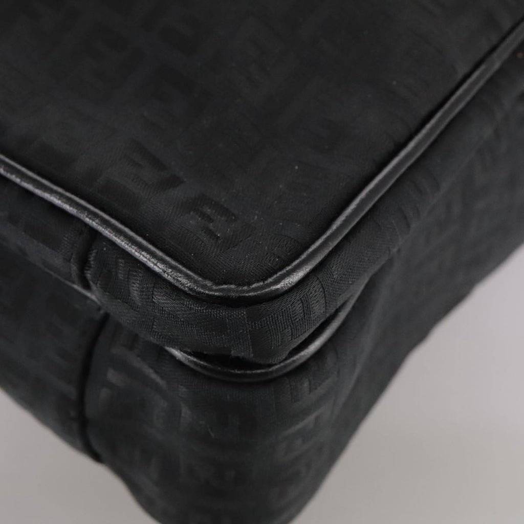 FENDI Zucchino Canvas Business Bag Black bs20925