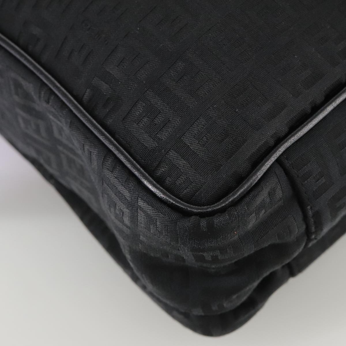 FENDI Zucchino Canvas Business Bag Black bs20925