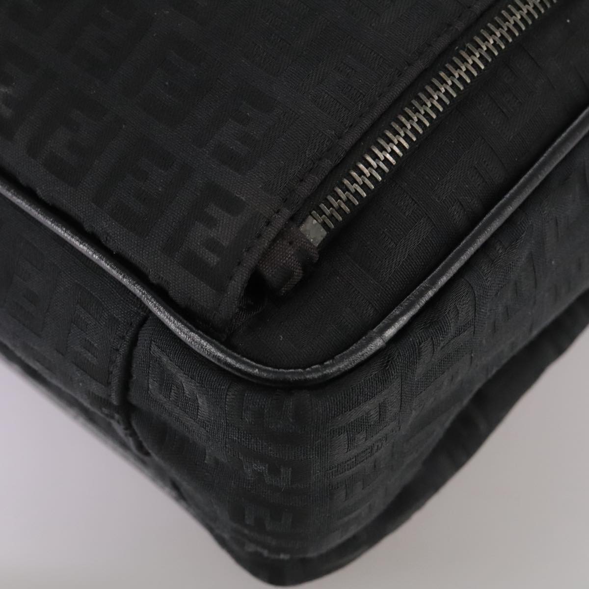FENDI Zucchino Canvas Business Bag Black bs20925