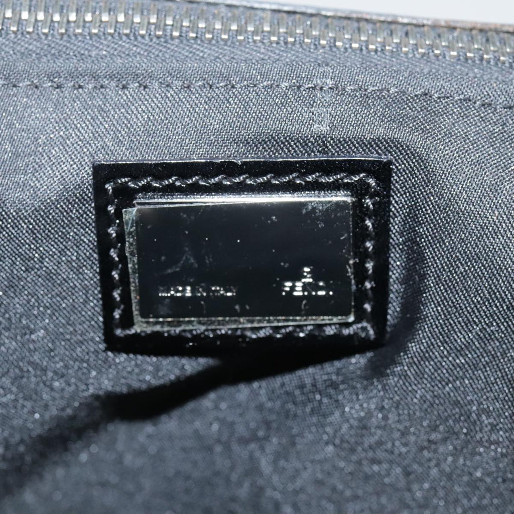 FENDI Zucchino Canvas Business Bag Black bs20925