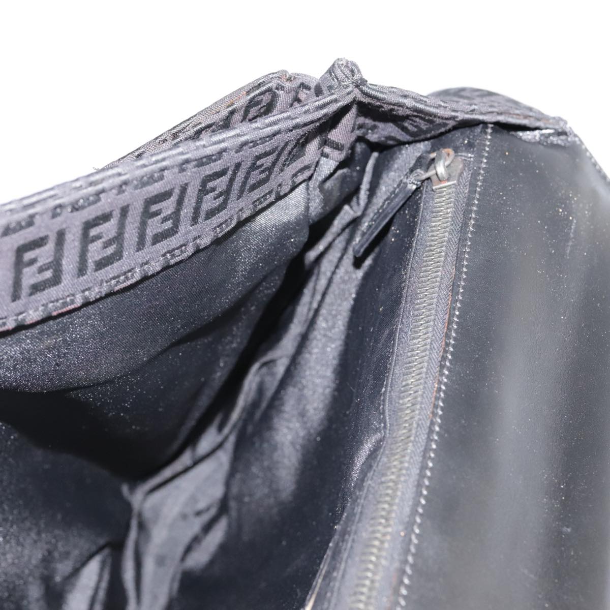 FENDI Zucchino Canvas Business Bag Black bs20925