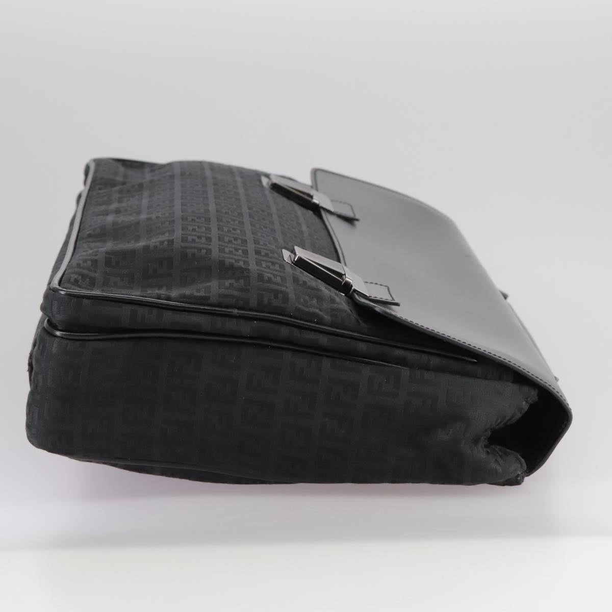 FENDI Zucchino Canvas Business Bag Black bs20925