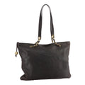 CHANEL COCO Mark Chain Tote Bag Leather Brown CC bs20968