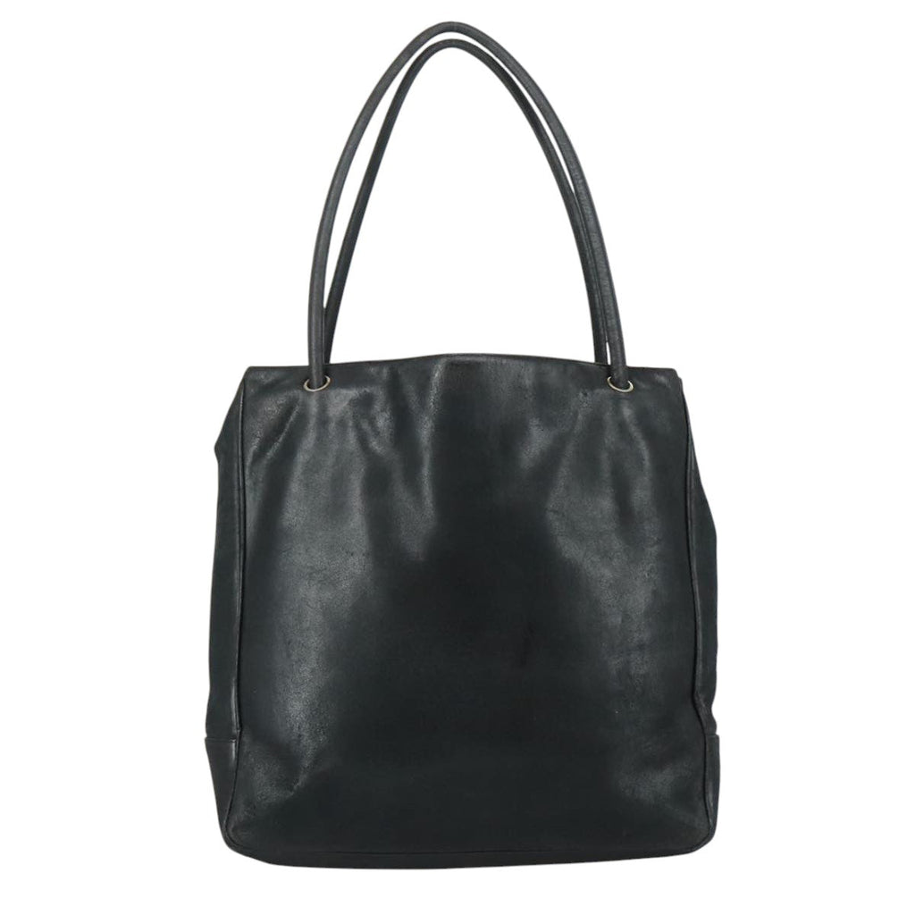 CHANEL COCO Mark Tote Bag Lamb Skin Black CC bs20973