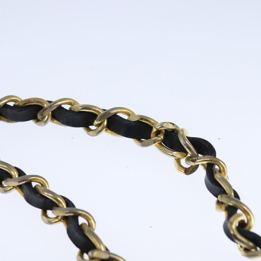 CHANEL Mademoiselle Chain Shoulder Bag Velor Black CC bs20974