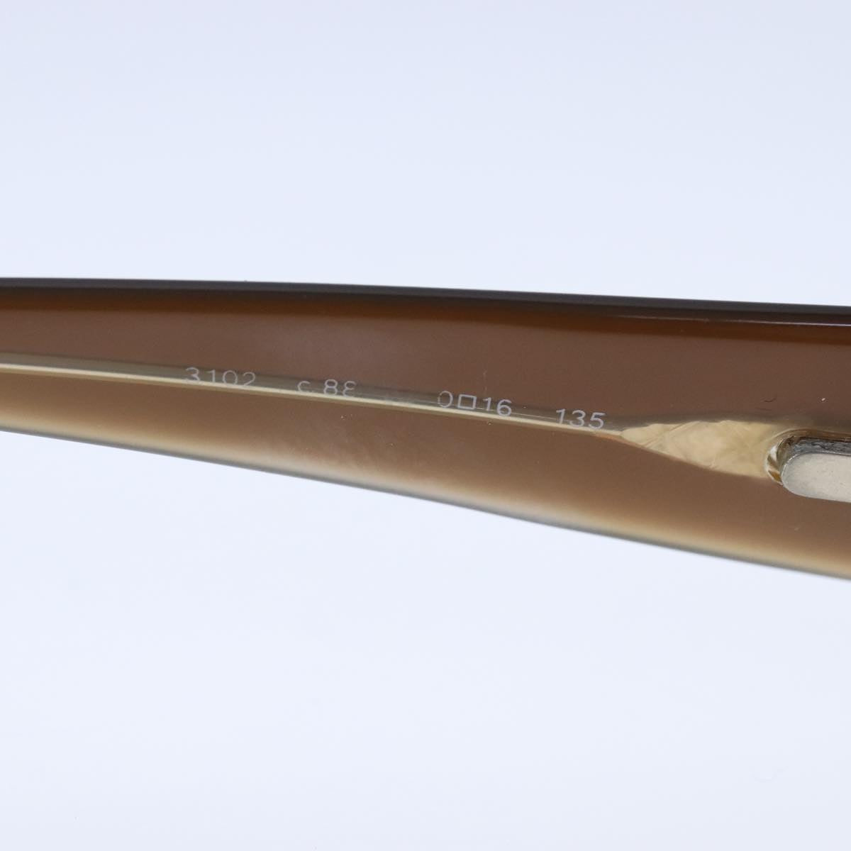 CHANEL Sunglasses Plastic Dark Brown CC bs21017