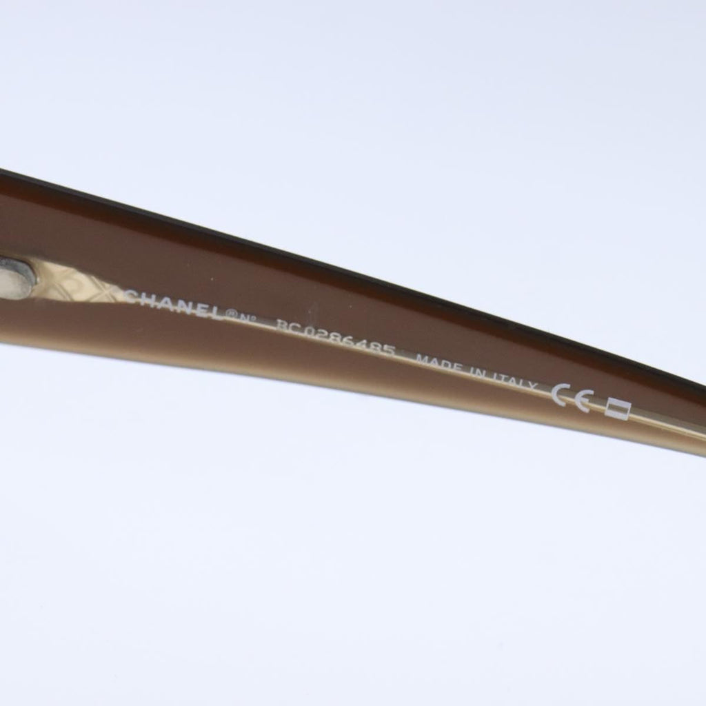 CHANEL Sunglasses Plastic Dark Brown CC bs21017