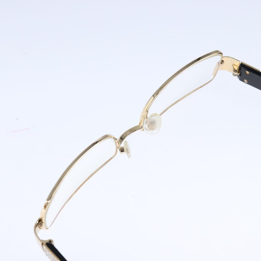 CHANEL Sunglasses Plastic Black Gold CC bs21028