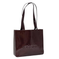 CHANEL Tote Bag Enamel Purple CC bs21035