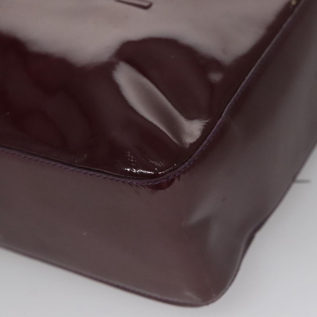 CHANEL Tote Bag Enamel Purple CC bs21035