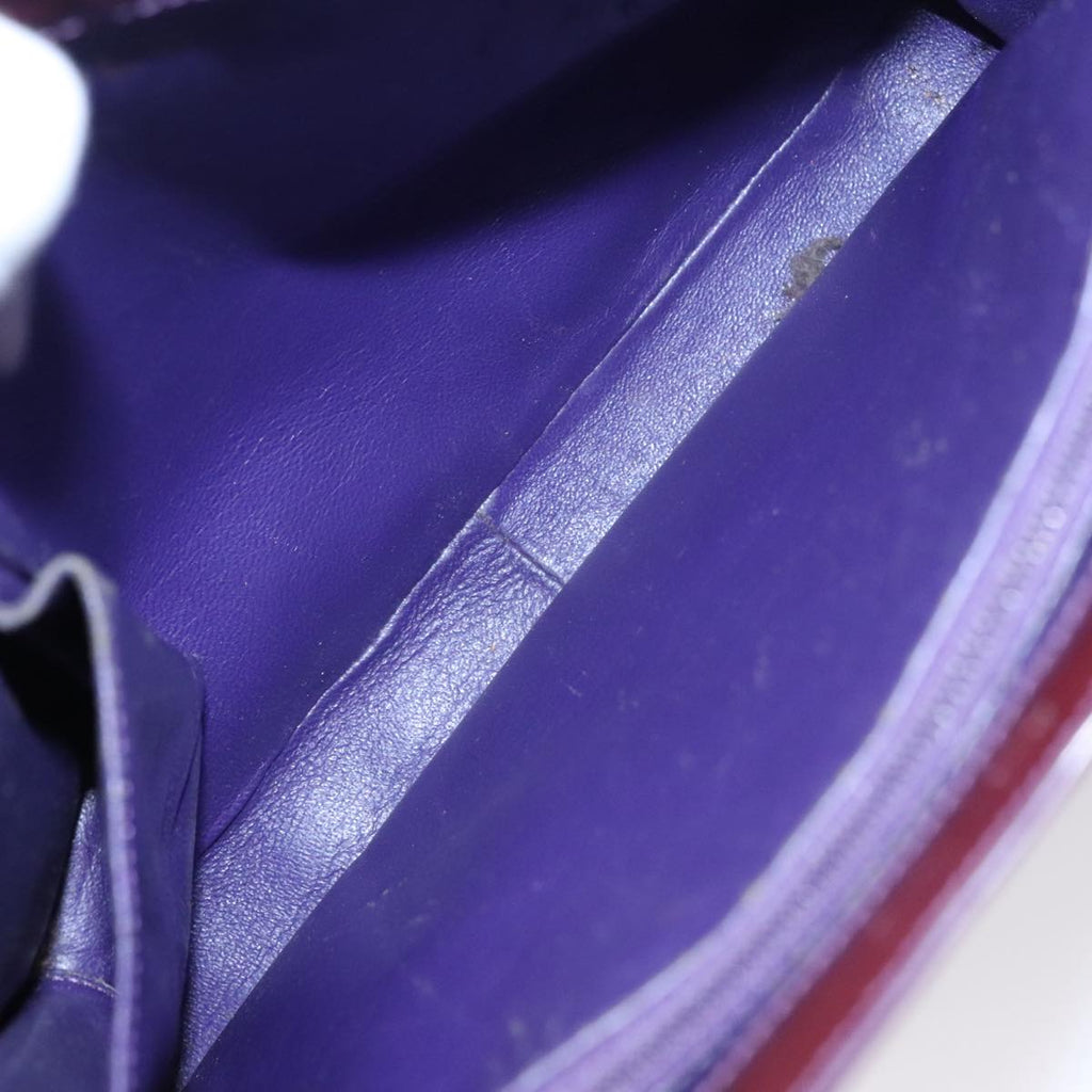 CHANEL Tote Bag Enamel Purple CC bs21035