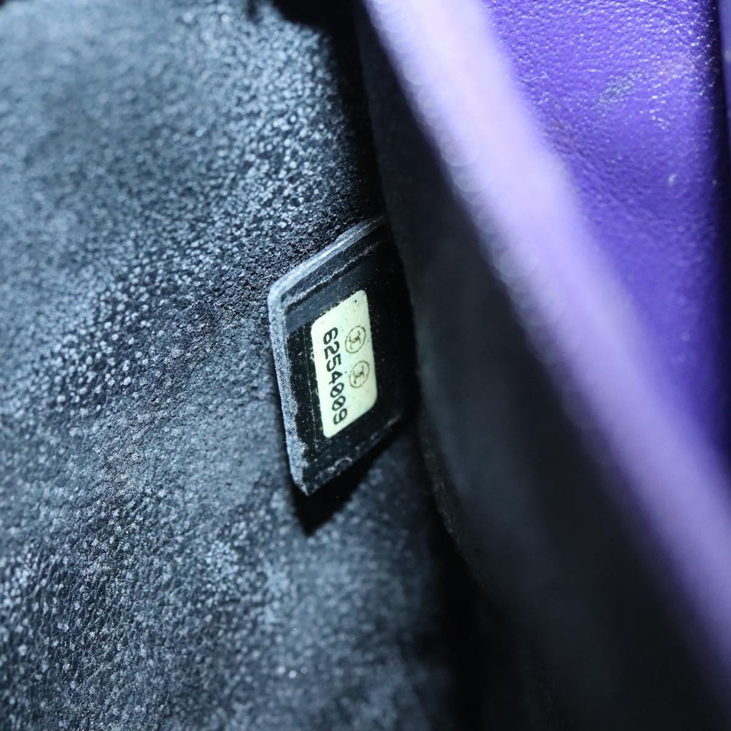 CHANEL Tote Bag Enamel Purple CC bs21035