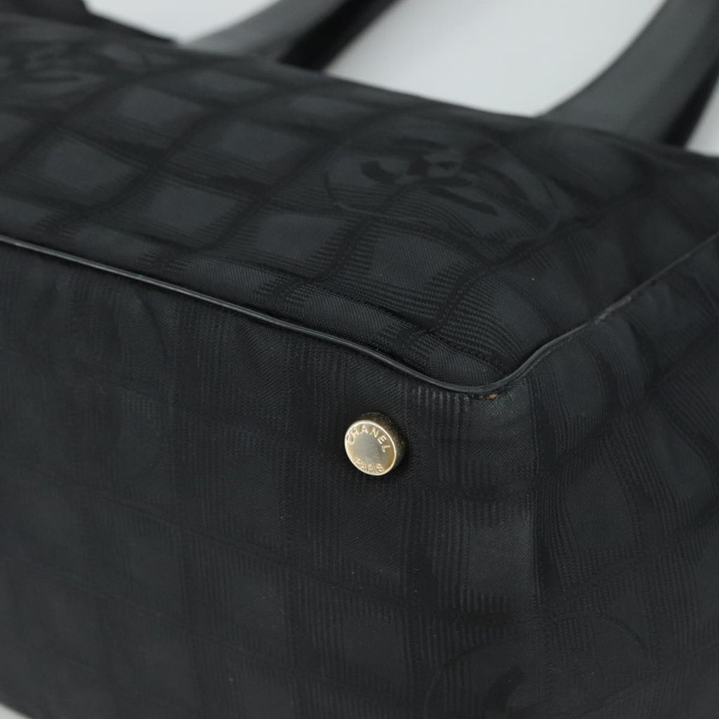 CHANEL New Travel line Tote Bag Nylon Black CC bs21058