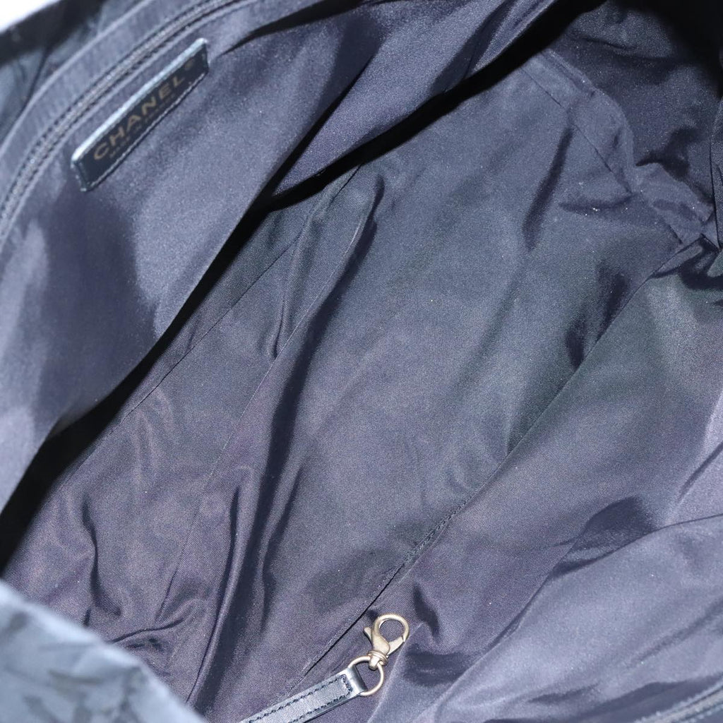 CHANEL New Travel line Tote Bag Nylon Black CC bs21058