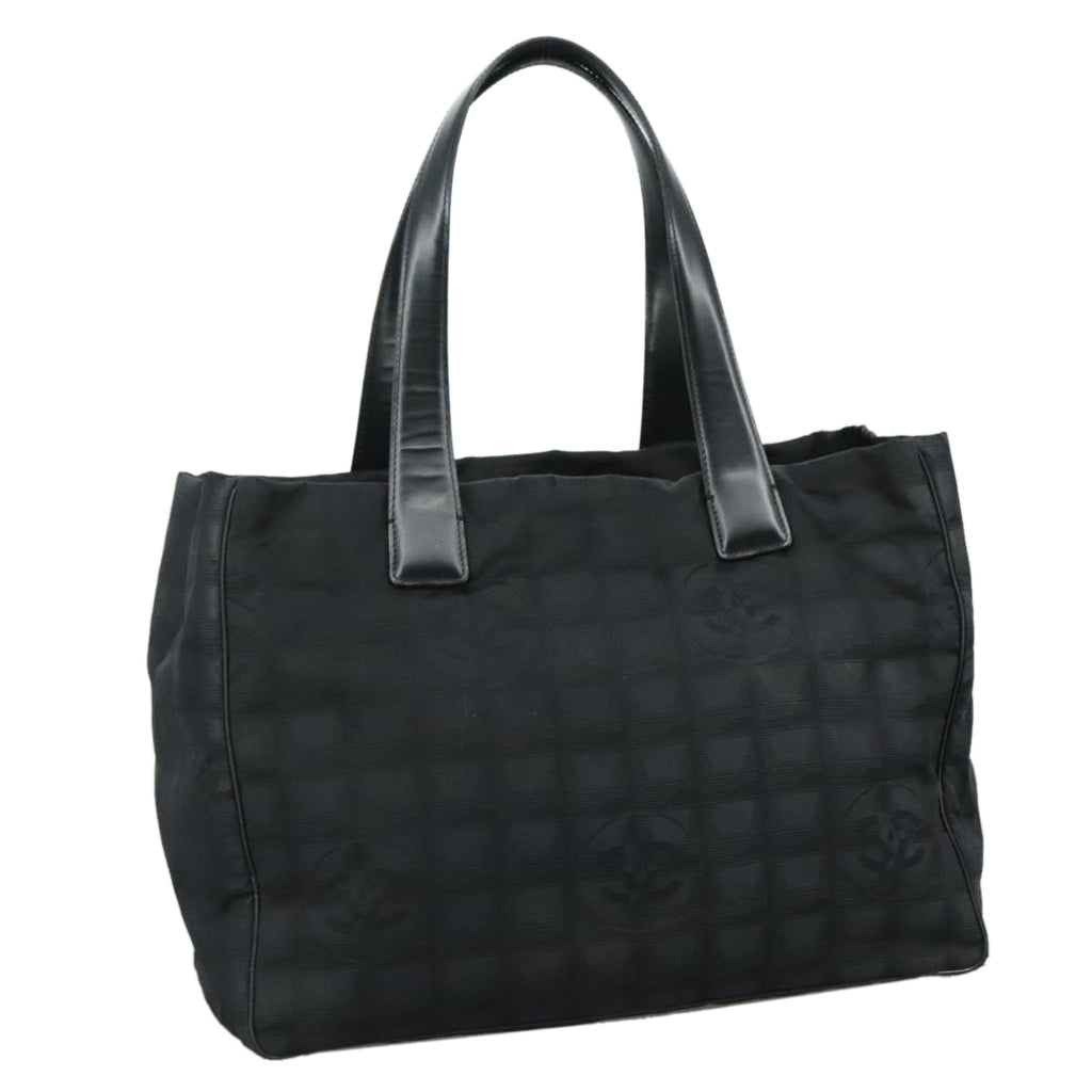 CHANEL New Travel line Tote Bag Nylon Black CC bs21058