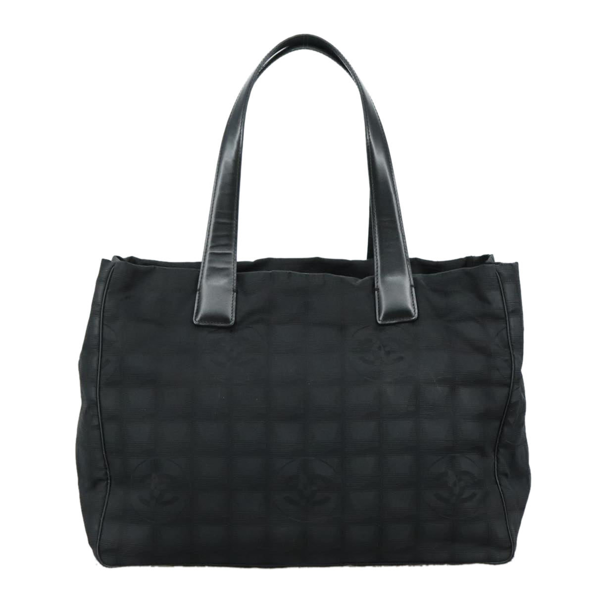 CHANEL New Travel line Tote Bag Nylon Black CC bs21058
