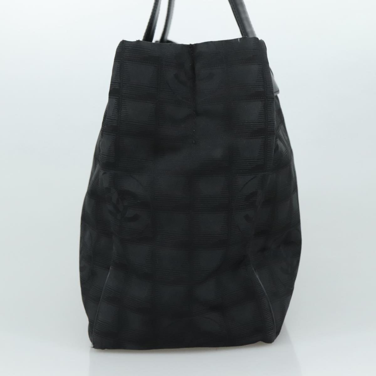 CHANEL New Travel line Tote Bag Nylon Black CC bs21058