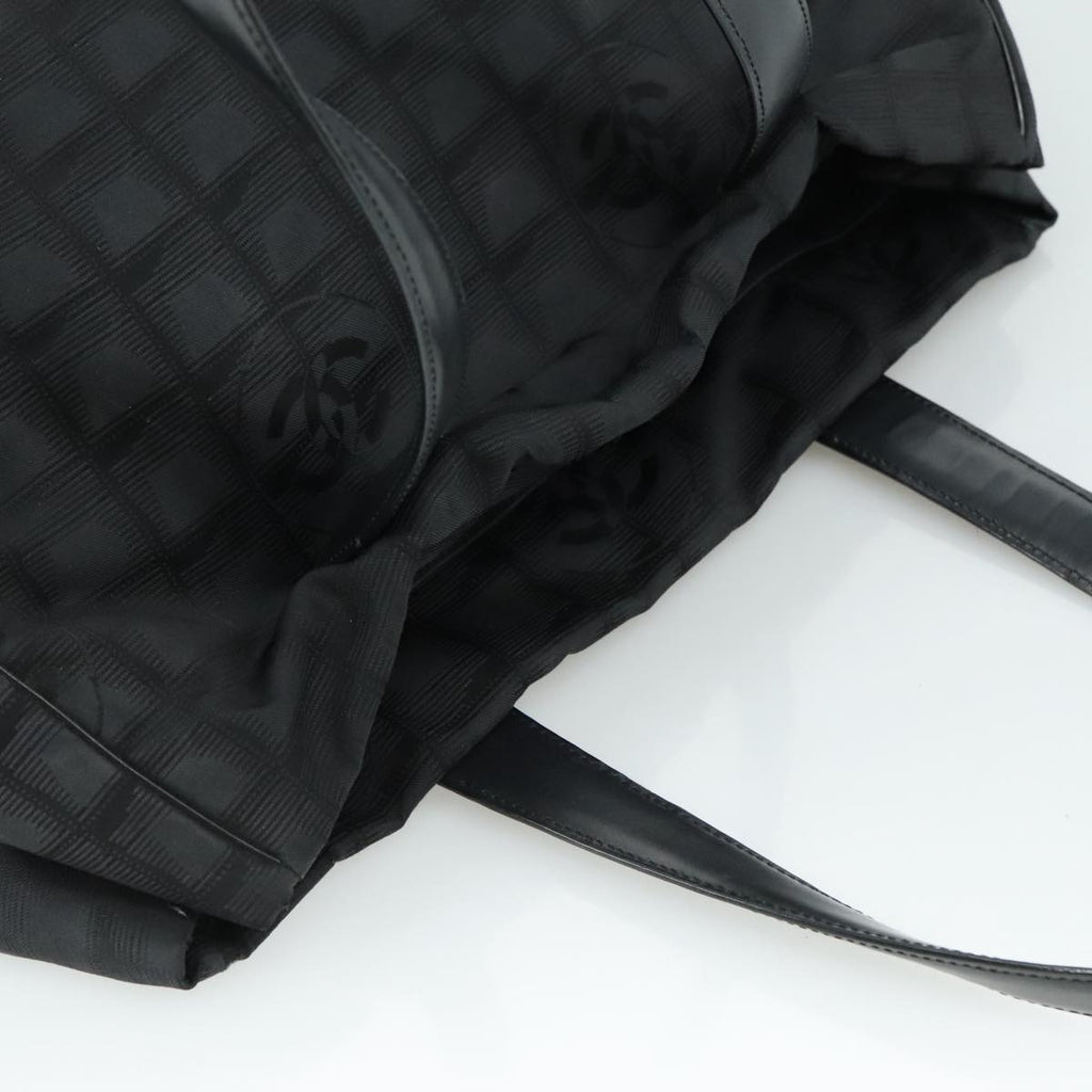 CHANEL New Travel line Tote Bag Nylon Black CC bs21058