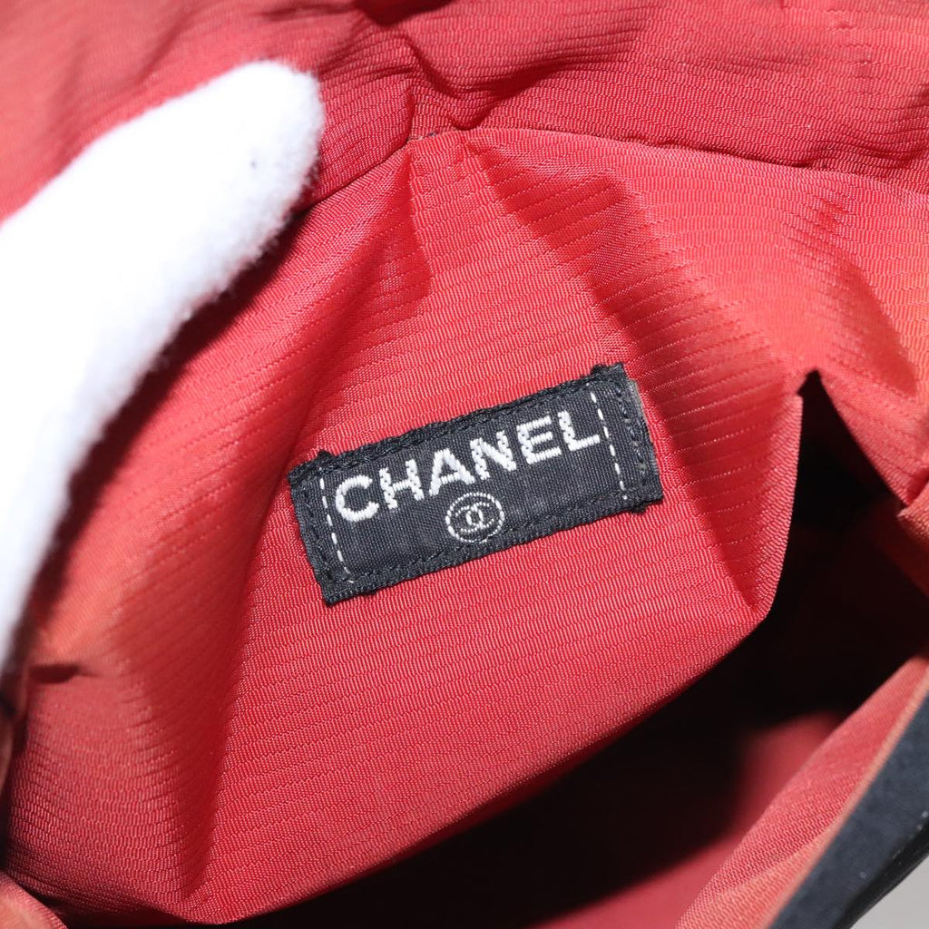 CHANEL Travel line Waist bag Nylon Black CC bs21105