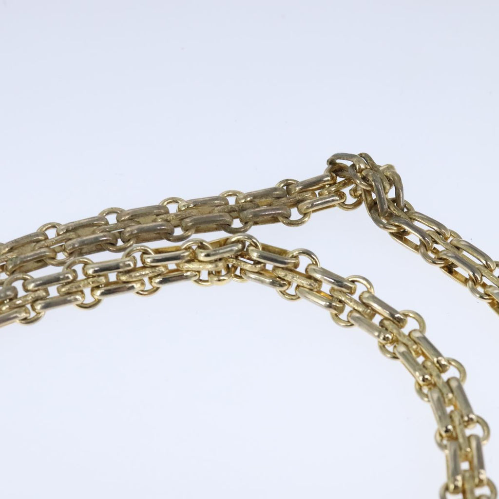 CHANEL Chain Shoulder Bag Patent leather Black Gold CC bs21126