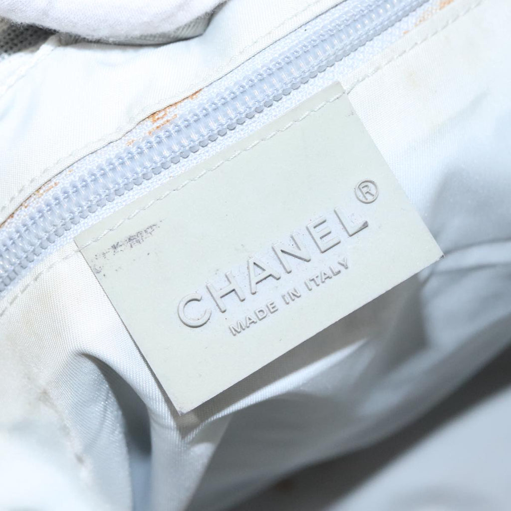 CHANEL Sports Tote Bag Canvas Gray CC bs21195