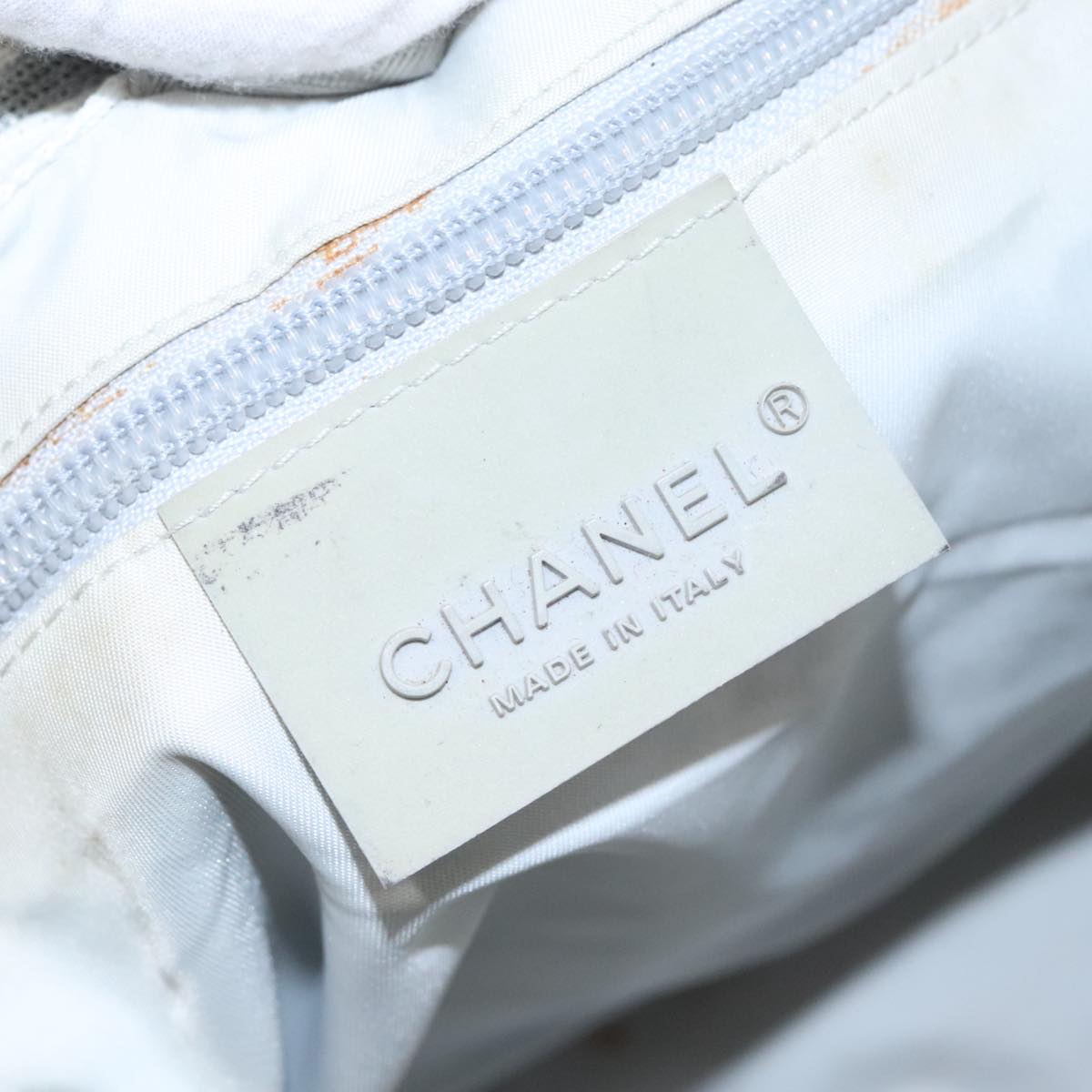 CHANEL Sports Tote Bag Canvas Gray CC bs21195