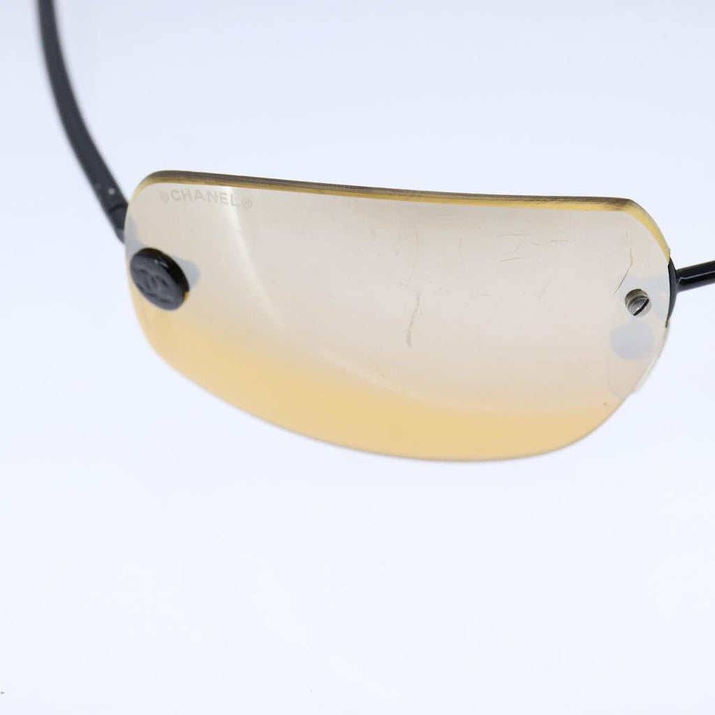 CHANEL Sunglasses metal Black CC bs21240