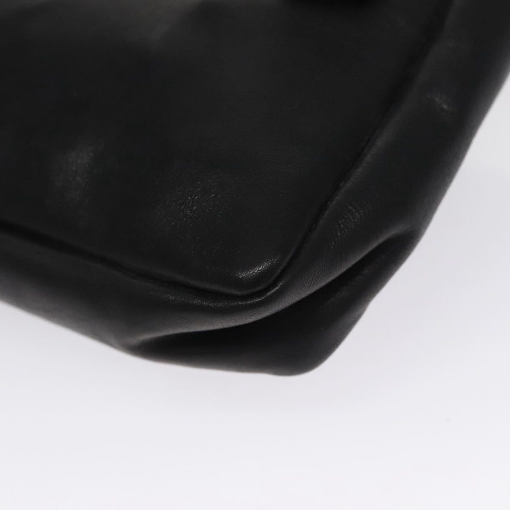 CHANEL Waist bag Lamb Skin Black CC bs21336