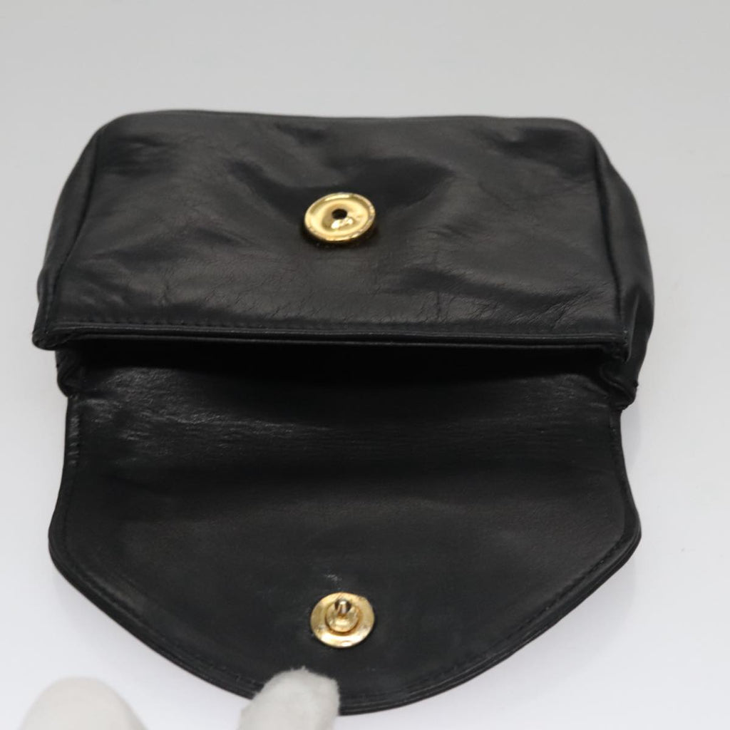 CHANEL Waist bag Lamb Skin Black CC bs21336