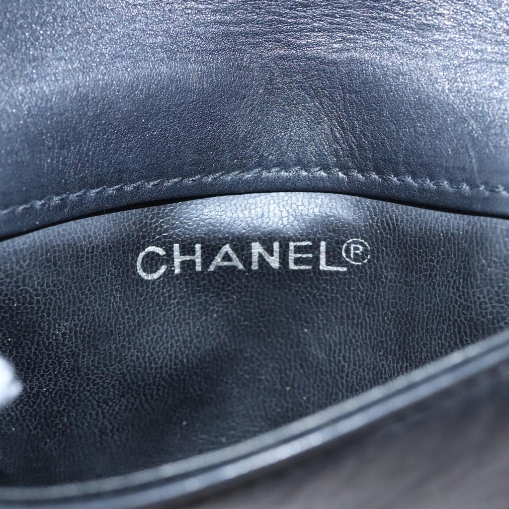 CHANEL Waist bag Lamb Skin Black CC bs21336