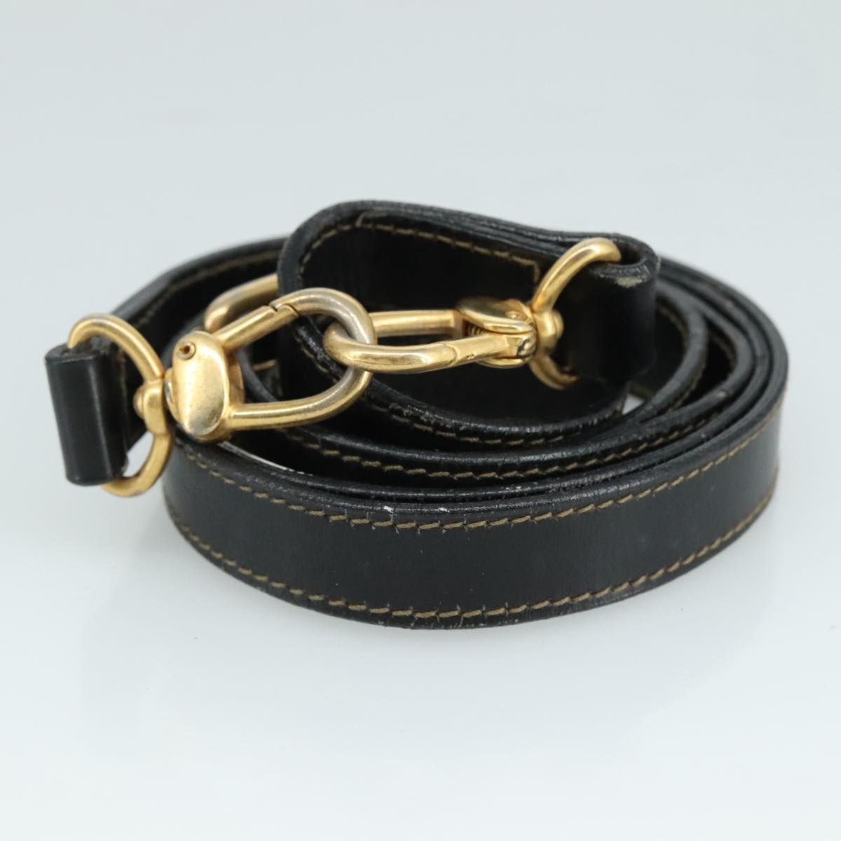 FENDI Pecan Canvas Business Bag 2way Brown Black gold bs21370