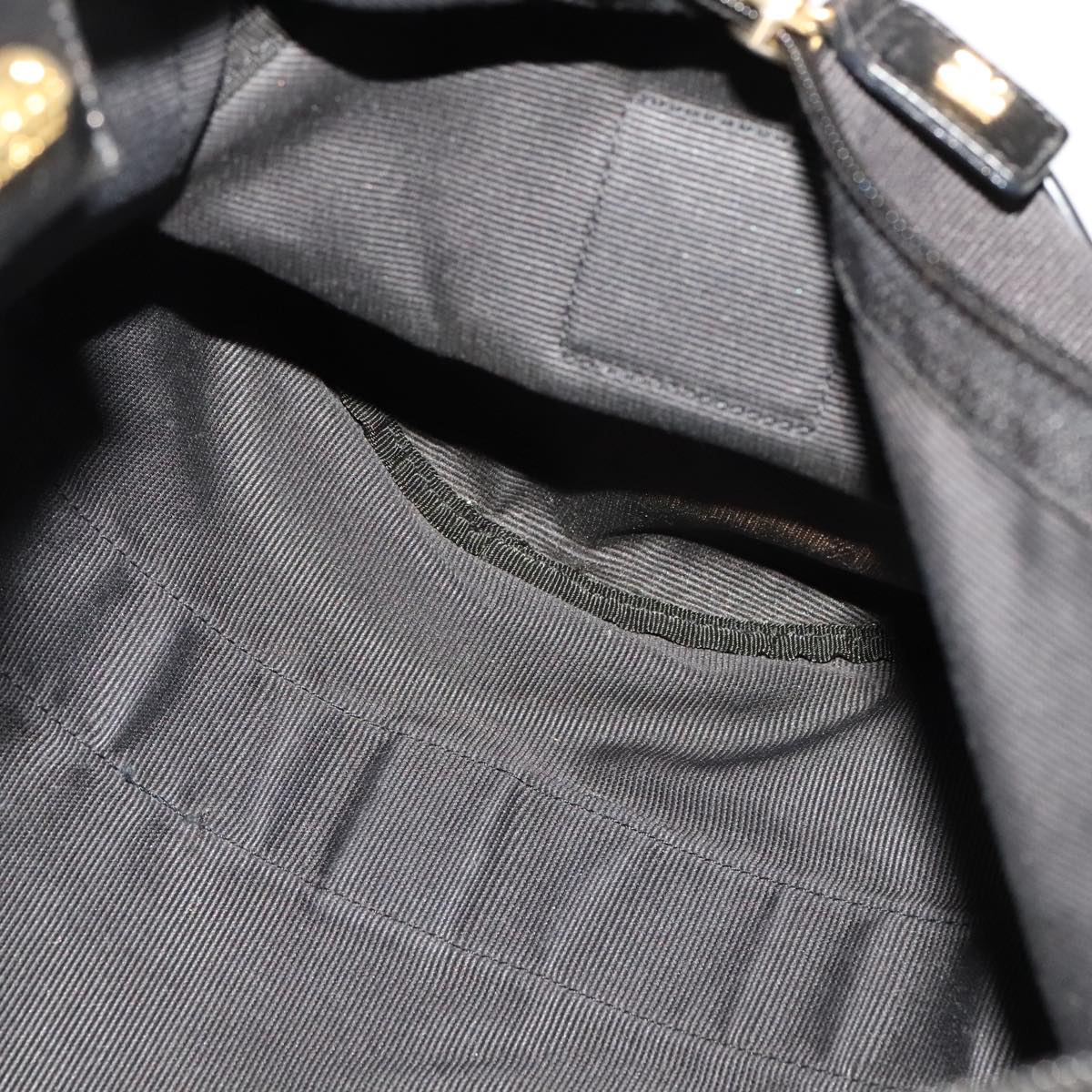 FENDI Hand Bag Nylon 2way Black bs21426