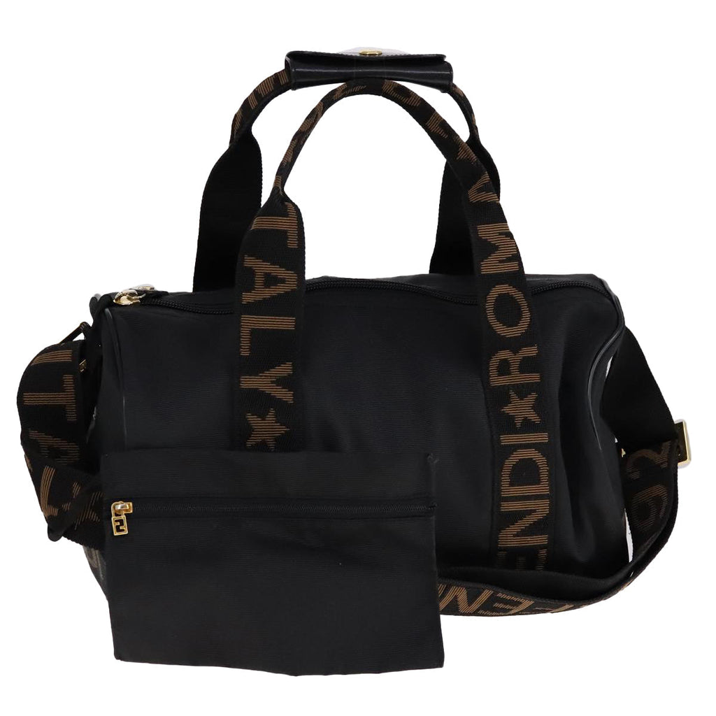 FENDI Hand Bag Nylon 2way Black bs21426